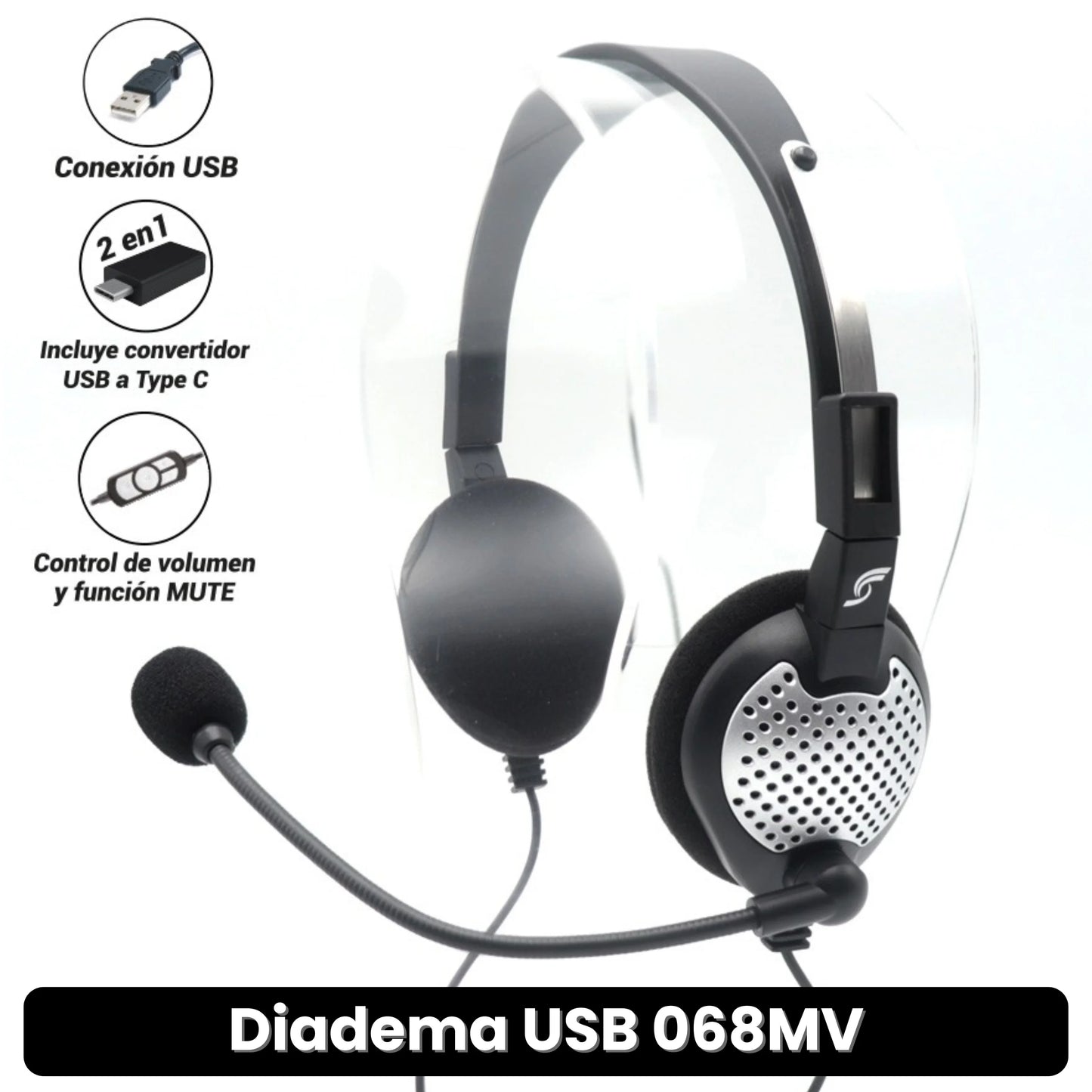 DIADEMA USB 068MV ·ENVÍO GRATIS ·