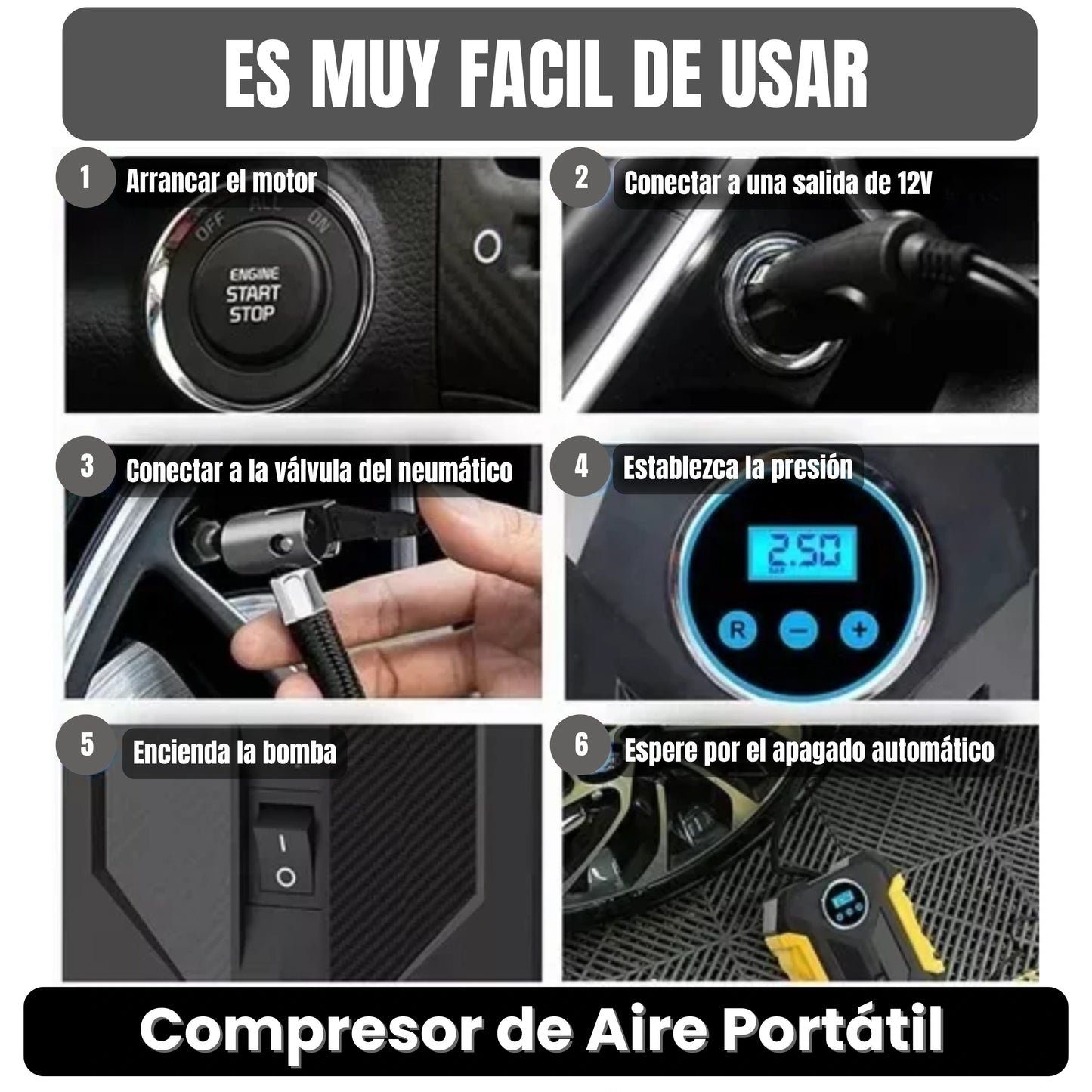 Compresor de Aire Portátil · ENVÍO GRATIS ·