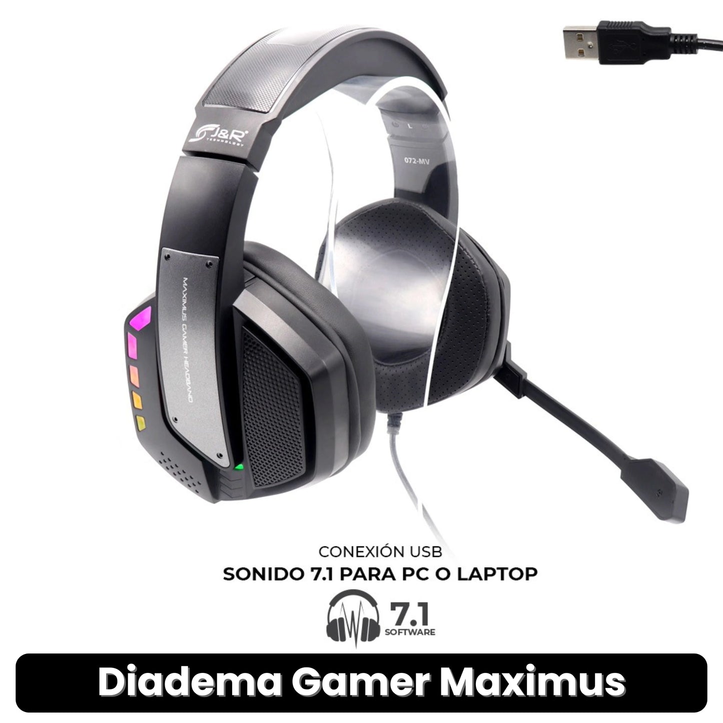 DIADEMA GAMER MAXIMUS · ENVÍO GRATIS ·