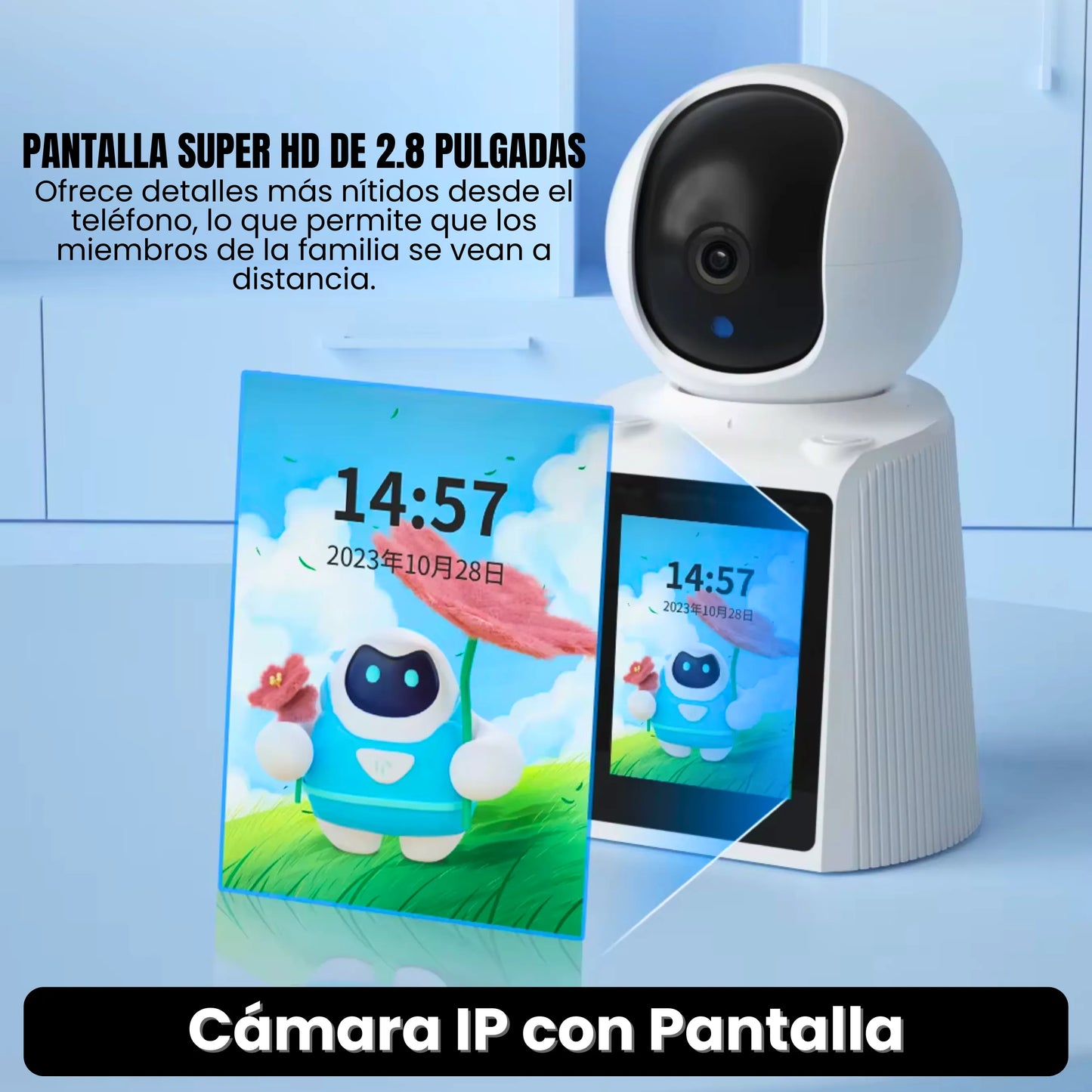CÁMARA IP CON PANTALLA · ENVÍO GRATIS ·