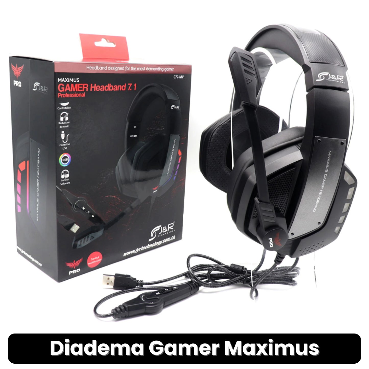 DIADEMA GAMER MAXIMUS · ENVÍO GRATIS ·