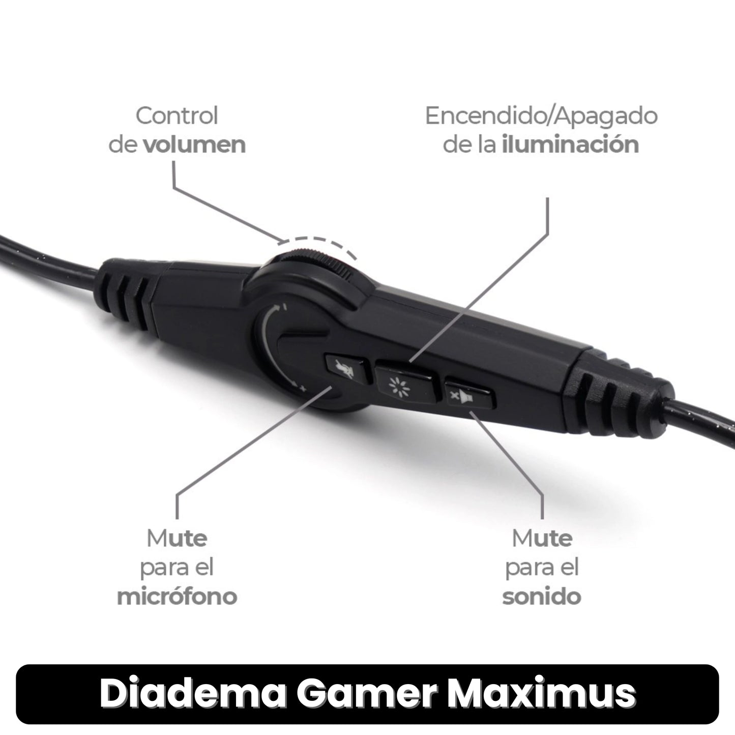 DIADEMA GAMER MAXIMUS · ENVÍO GRATIS ·