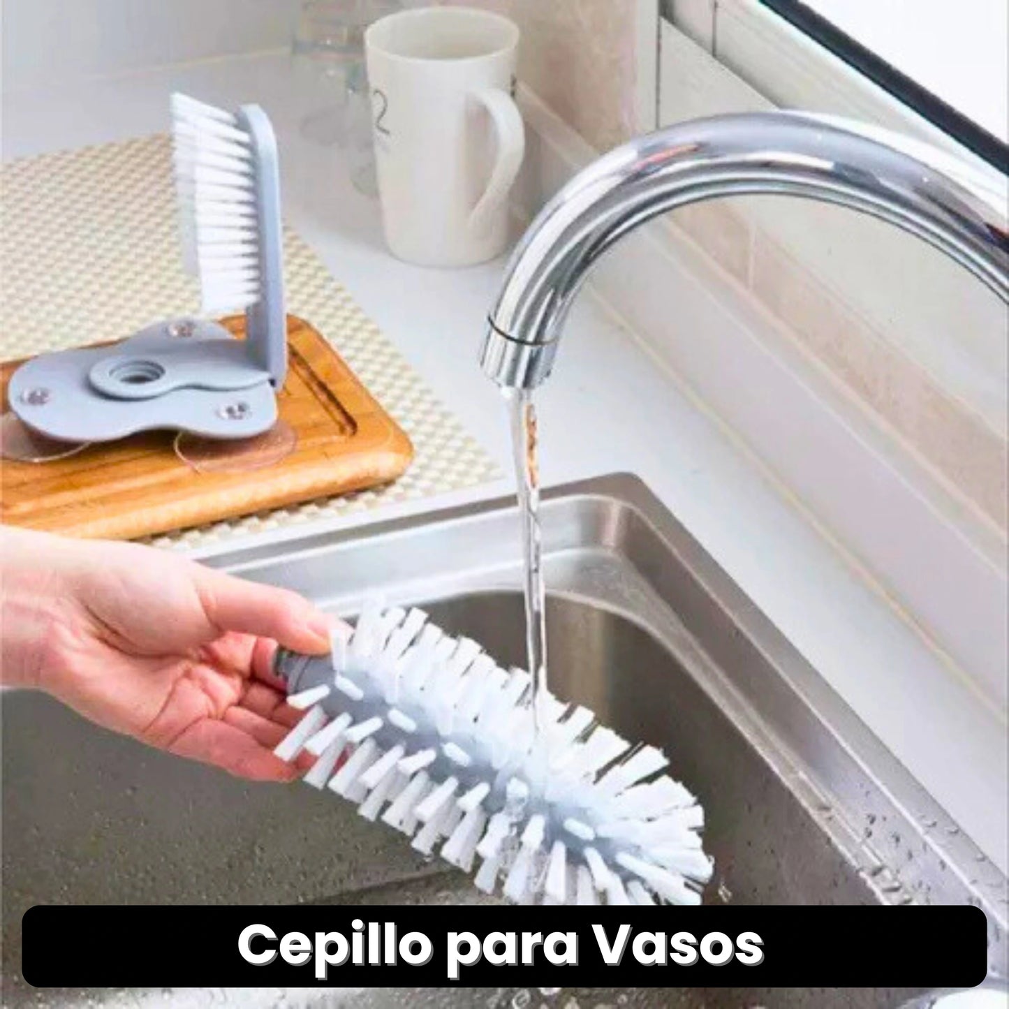 Cepillo Limpiador de Vasos · ENVÍO GRATIS ·