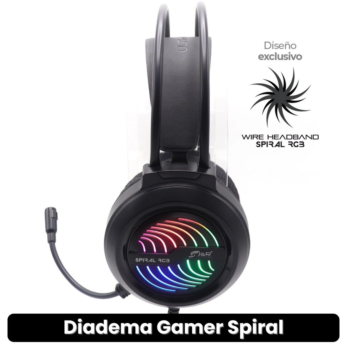 DIADEMA GAMER SPIRAL · ENVÍO GRATIS ·