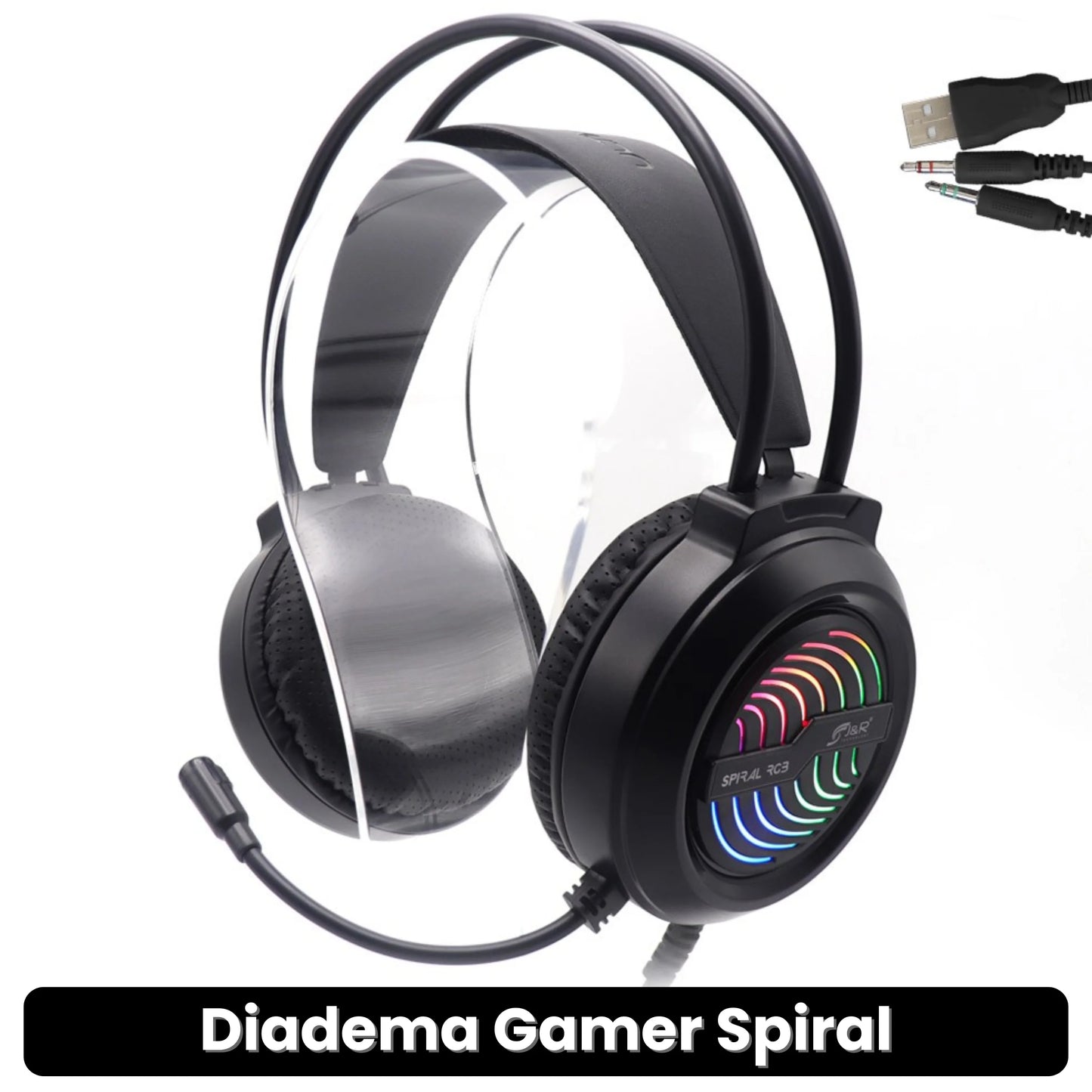 DIADEMA GAMER SPIRAL · ENVÍO GRATIS ·