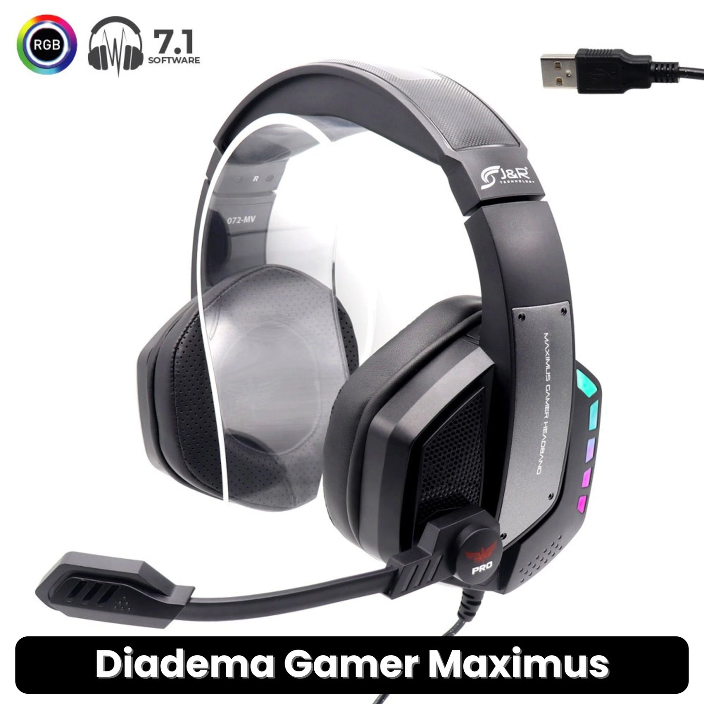 DIADEMA GAMER MAXIMUS · ENVÍO GRATIS ·