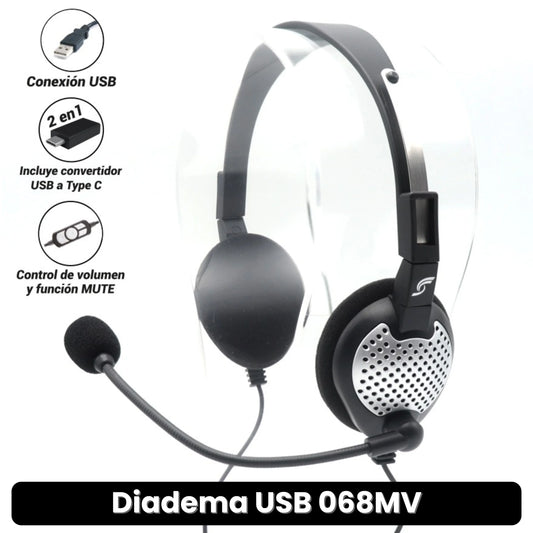 DIADEMA USB 068MV ·ENVÍO GRATIS ·
