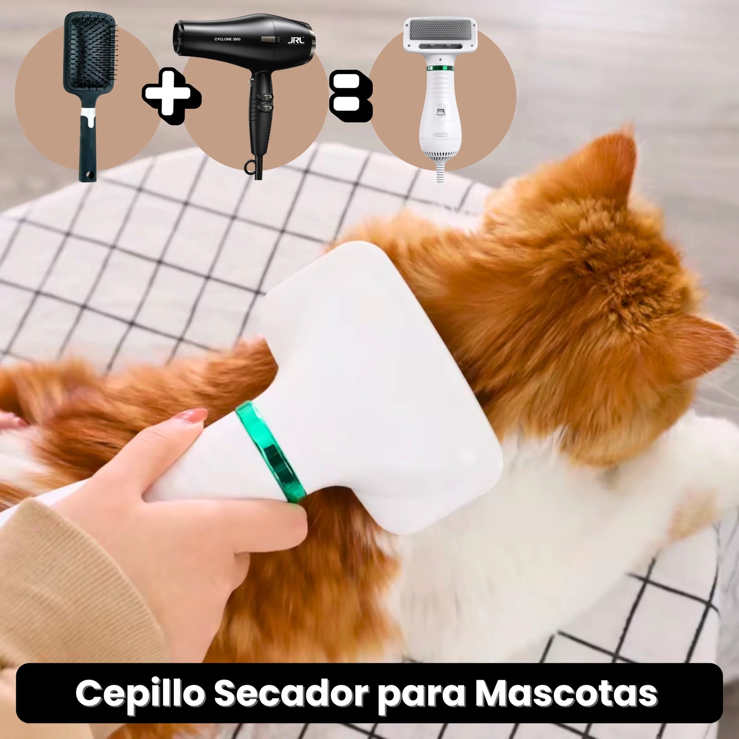 Cepillo Secador para Mascotas · ENVÍO GRATIS ·