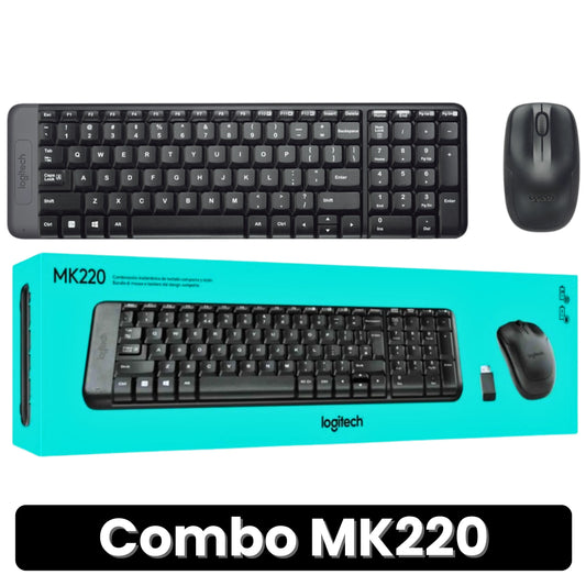 Combo Teclado y Mouse MK220 Inalámbrico