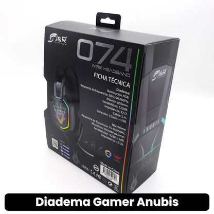 DIADEMA GAMER ANUBIS · ENVÍO GRATIS ·