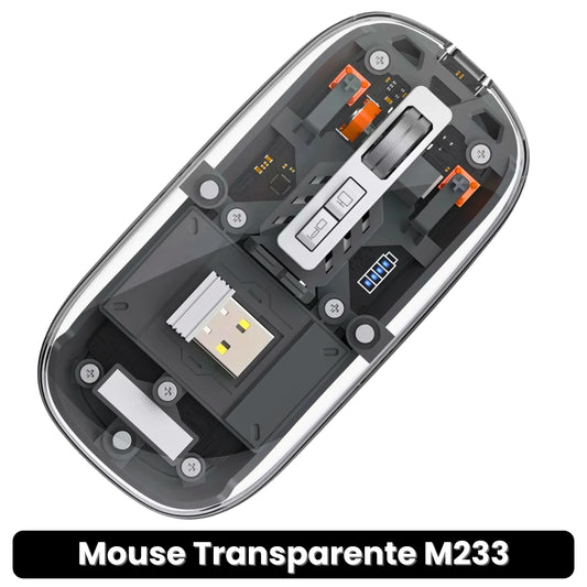 MOUSE TRANSPARENTE M233 · ENVÍO GRATIS ·