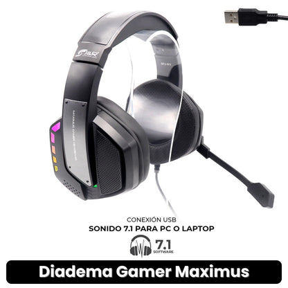 DIADEMA GAMER MAXIMUS · ENVÍO GRATIS ·