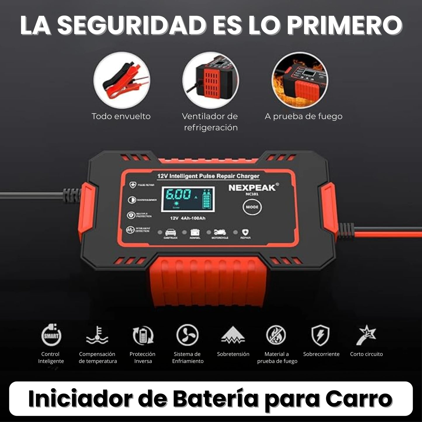 Iniciador de Batería para Carro · ENVÍO GRATIS ·
