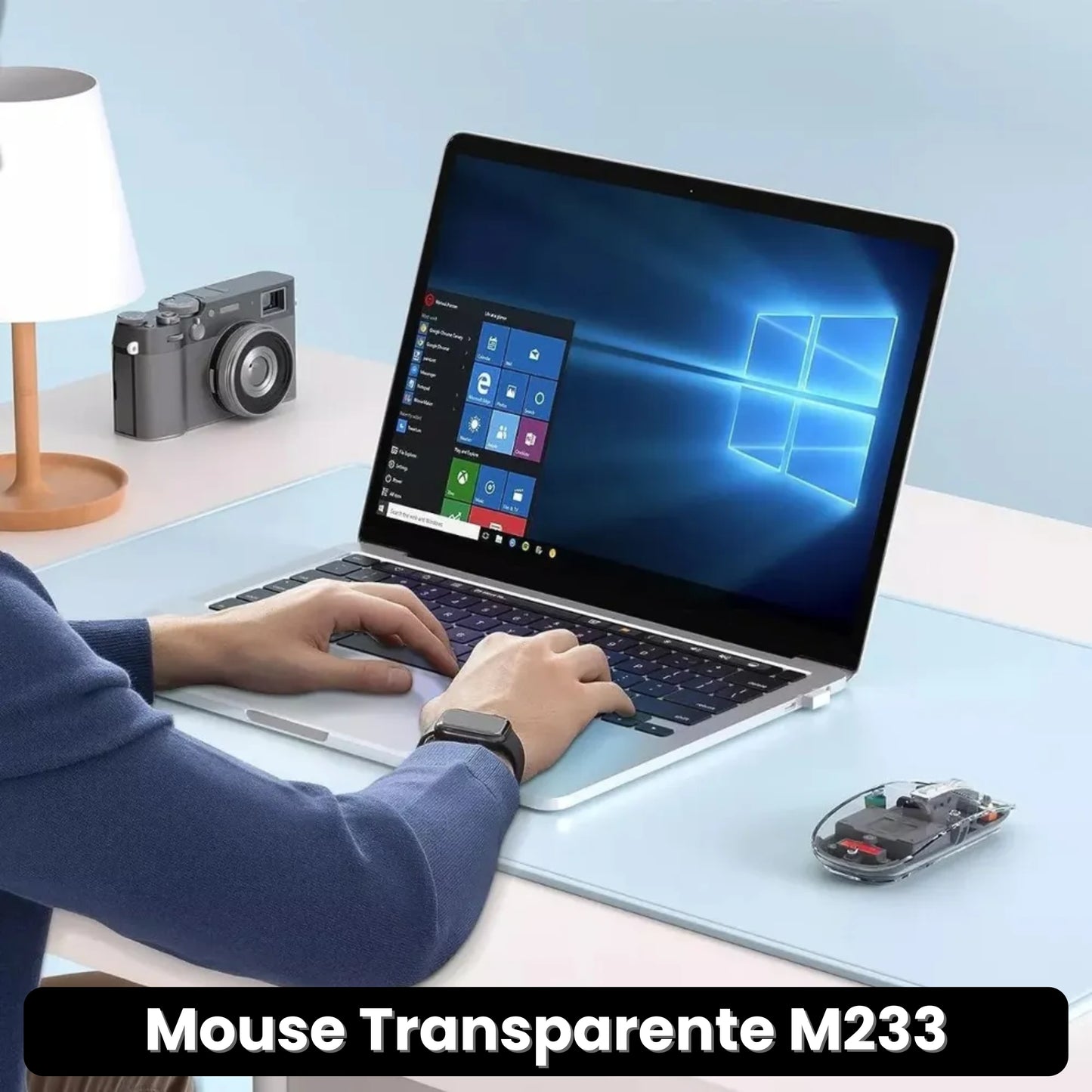 MOUSE TRANSPARENTE M233 · ENVÍO GRATIS ·