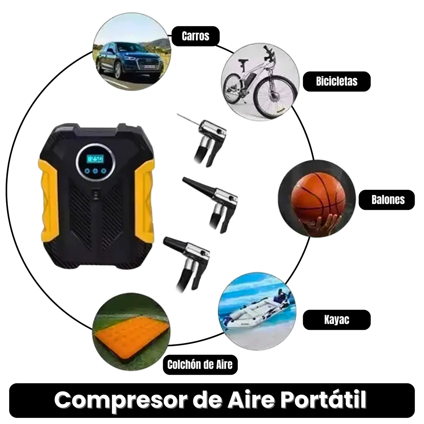 Compresor de Aire Portátil · ENVÍO GRATIS ·