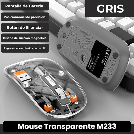 MOUSE TRANSPARENTE M233 · ENVÍO GRATIS ·