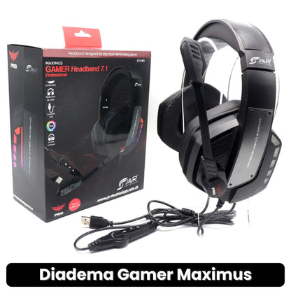 DIADEMA GAMER MAXIMUS · ENVÍO GRATIS ·