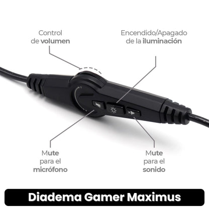 DIADEMA GAMER MAXIMUS · ENVÍO GRATIS ·