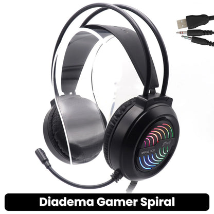 DIADEMA GAMER SPIRAL · ENVÍO GRATIS ·